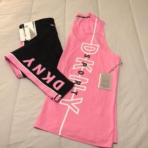 Pink and Black DNKY Sports Set